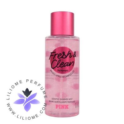 بادی اسپلش ویکتوریا سکرت پینک فرش اند کلین اکلیلی | Victoria's Secret Body Splash Pink Fresh & Clean Shimmer
