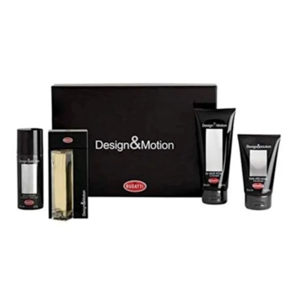 گیفت ست ادکلن بوگاتی دیزاین اند موشن | Bugatti Design & Motion Giftset 4pcs